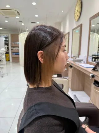 ミディアム カラー 山内 星愛🫧のヘアスタイル
