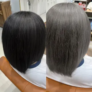 セミロング カラー メンズ 🫧艶髪カラー🫧 伊原修子のヘアスタイル