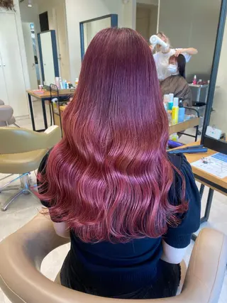 ロング カラー ブリーチなしWカラー 🎀韓国ヘア/amiのヘアスタイル