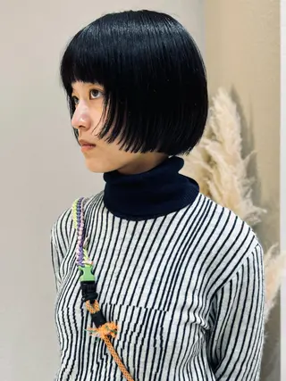 ミディアム 🩵縮毛矯正・ボブ 岩原朋也🩵のヘアスタイル