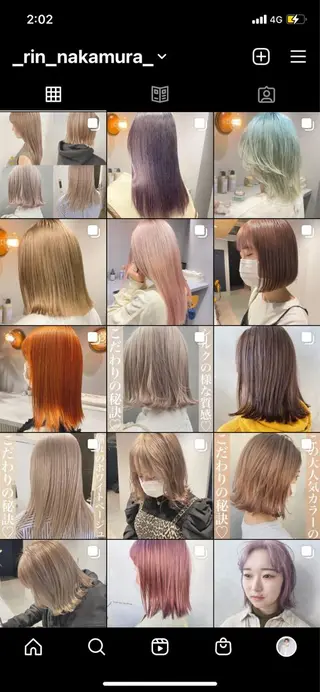 ミディアム カラー ハイトーン/メンズ/ ボブ RINのヘアスタイル