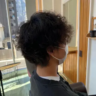 パーマ メンズ こだわりカラー🕊️ 坪井美南🌼のマツエク・マツパデザイン