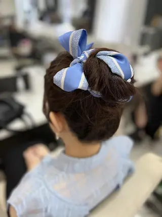 ヘアアレンジ 韓国特化エクステ🟨 エクステのヘアスタイル