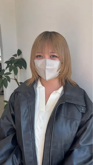 ミディアム 能勢 莉里花のヘアスタイル