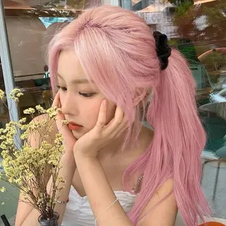 ロング カラー 💗トレンド暖色ヘア Natsumi 💗のヘアスタイル