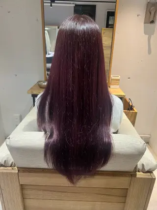 ロング カラー ブルームヘアデザイン かこ。のヘアスタイル