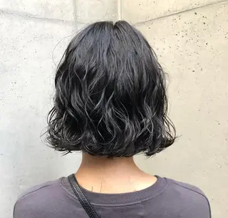 ショート パーマ ロングパーマ木村 ボブパーマのヘアスタイル