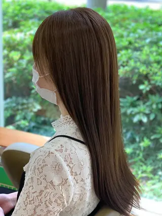 ロング 福原 亜祐美のヘアスタイル