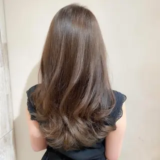 ロング カラー On所属・顔まわりカット🌟 くびれヘア/寺門遥輝のヘアスタイル