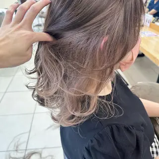 ミディアム カラー SHUN/ブリーチ/ カラー/臼井/佐倉のヘアスタイル
