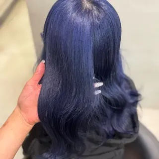 セミロング カラー 大阪 梅田/ ハイトーン/エクステのヘアスタイル
