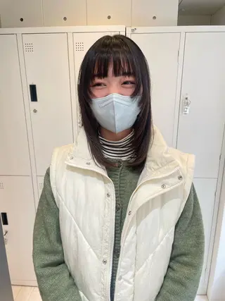 ミディアム カラー 髙橋奈緒子 ⭐︎newi京橋のヘアスタイル