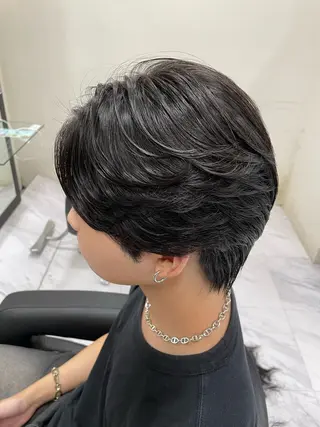 パーマ メンズ 🐥くまがい💛 ダブルカラー／パーマのヘアスタイル