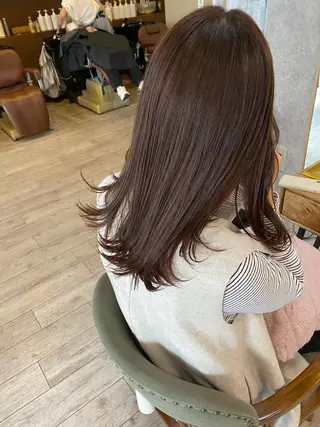 セミロング カラー イチカワ ミオ/ minim hairのヘアスタイル