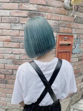 ショート カラー メンズ キッズ 【ブリーチ】色落ち* お任せ🎀俊介のヘアスタイル