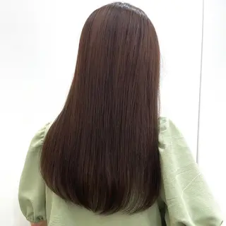 ロング カラー 🐰あみ【艶カラー/ 縮毛矯正】🫧のヘアスタイル