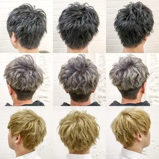 ショート カラー パーマ メンズ 居心地の良さ◎ 明るいお店です◎のヘアスタイル