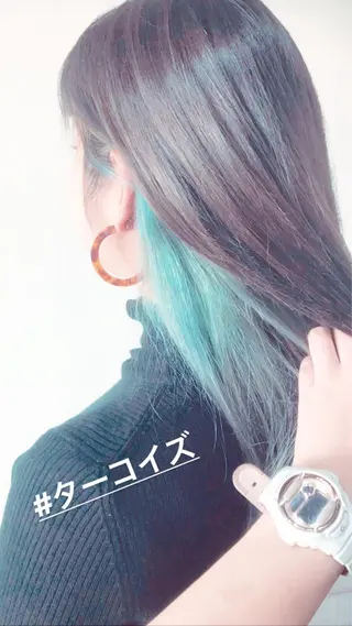 ロング カラー ヘアアレンジ アイラッシュ/美容室 個室/瀬戸 一菜のヘアスタイル