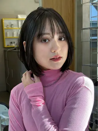 ミディアム カラー レイヤー/柔色 カラー/SAkiのヘアスタイル