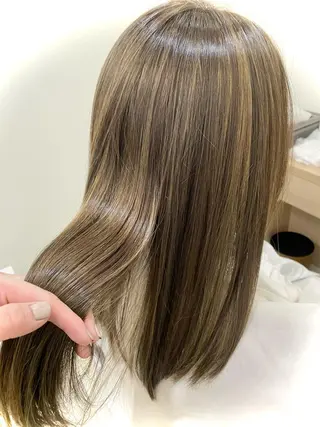 ミディアム カラー マツモト カラー/ショートボブのヘアスタイル