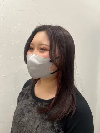 ミディアム 疋田 伽菜子のヘアスタイル