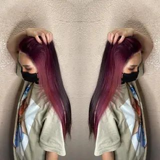 ロング カラー 👑派手髪/カット 👑ANRYのヘアスタイル