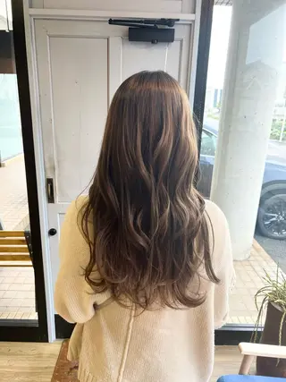 ロング カラー 堀 望美のヘアスタイル