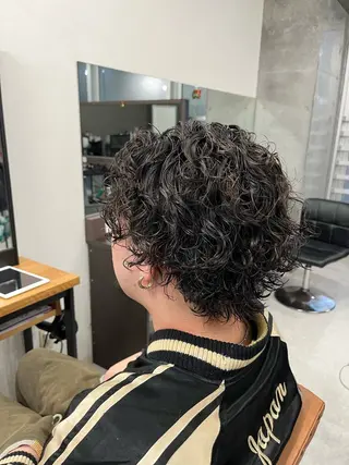 ミディアム カラー パーマ メンズ メンズ特化/パーマ /フェード/洋輔のヘアスタイル