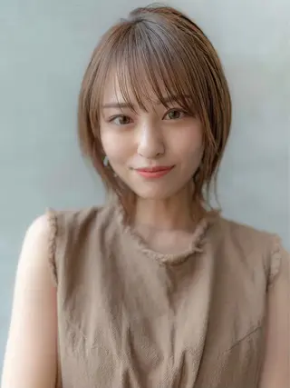 ミディアム KOKI/ボブ/顔ま わりレイヤー/新宿のヘアスタイル