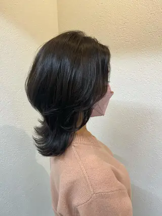 ミディアム カラー PUUR所属・🍒鈴木 エミリ🍒のヘアスタイル