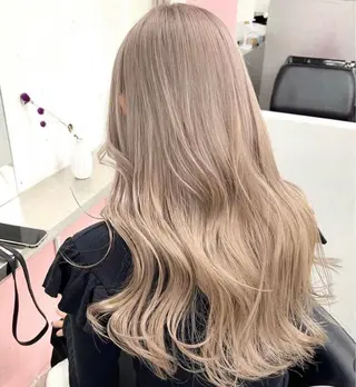 ロング カラー ダブルカラー 新宿のヘアスタイル