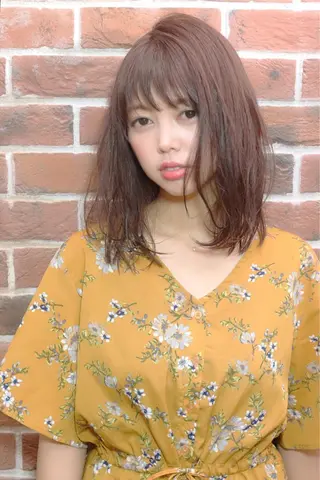 ミディアム カラー パーマ ヘアアレンジ 🤲ヘッドスパ🤲 たにぐちあつし🤲のヘアスタイル
