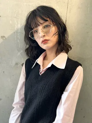 ミディアム カラー ヘアアレンジ lani 天神大名/ブリーチのヘアスタイル