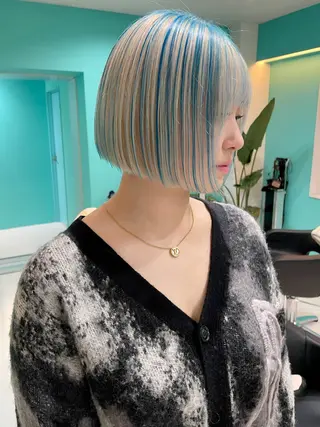 ショート カラー 💫ダブルカラー💫 池袋西口・泡渕✂️のヘアスタイル