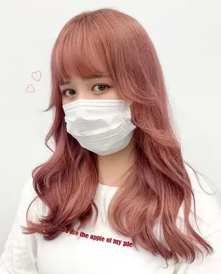 カラー RIKO👼🏻💓 韓国ガーリーのヘアスタイル
