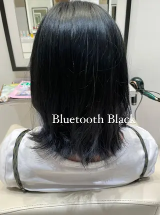 セミロング k-twoたき✨艶感 カラー/美髪矯正のヘアスタイル