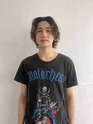 セミロング パーマ メンズ メンズスタイリスト リュウジのヘアスタイル