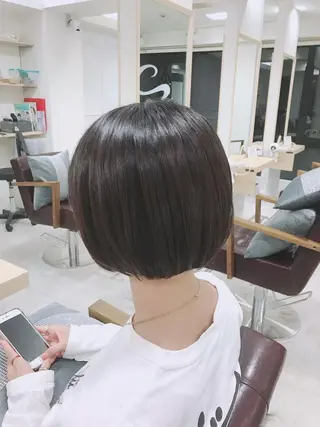 ショート カラー マンツーマン/透明感 foi hairのヘアスタイル