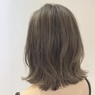 ミディアム カラー 渋谷ブリーチカラー 韓国ヘアyuikoのヘアスタイル