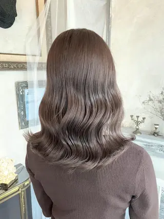 ミディアム カラー レイヤー/髪質改善 SAKIのヘアスタイル