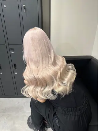 ロング まつパ/ケア ブリーチ/sEnAのヘアスタイル