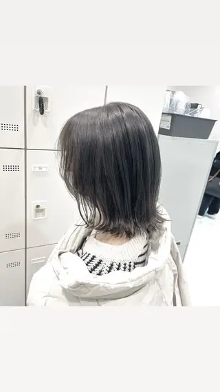 カラー 似合わせ💗透け感 💗うる艶カラー💗のヘアスタイル