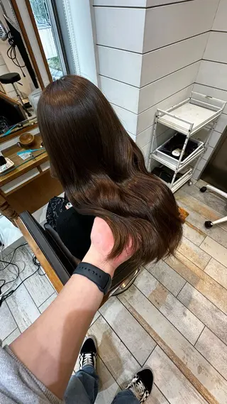 セミロング カラー fifth原宿 宮部蓮のヘアスタイル