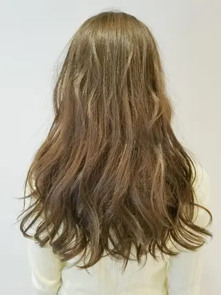 セミロング カラー 髪質改善/ハイライト 小林秀樹のヘアスタイル