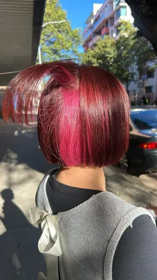 カラー mauve所属・韓国スタイル レイヤーカットのヘアスタイル