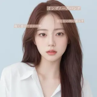 セミロング 映える顔まわり/前髪 特化 💗 ユキマのヘアスタイル