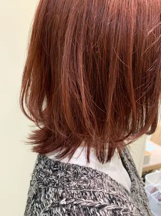 ミディアム カラー 艶カラー/暖色カラー /透明感/ryutoのヘアスタイル