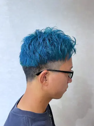 ショート カラー メンズ 小川 泉美のヘアスタイル