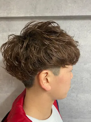 ショート カラー パーマ メンズ 久保亮太 /大人ショートのヘアスタイル