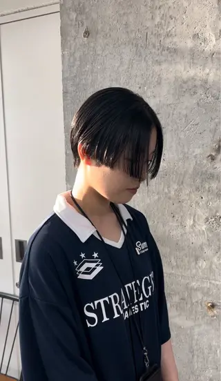 ショート カラー 日韓レイヤー🇰🇷 艶カラー/ナカネのヘアスタイル